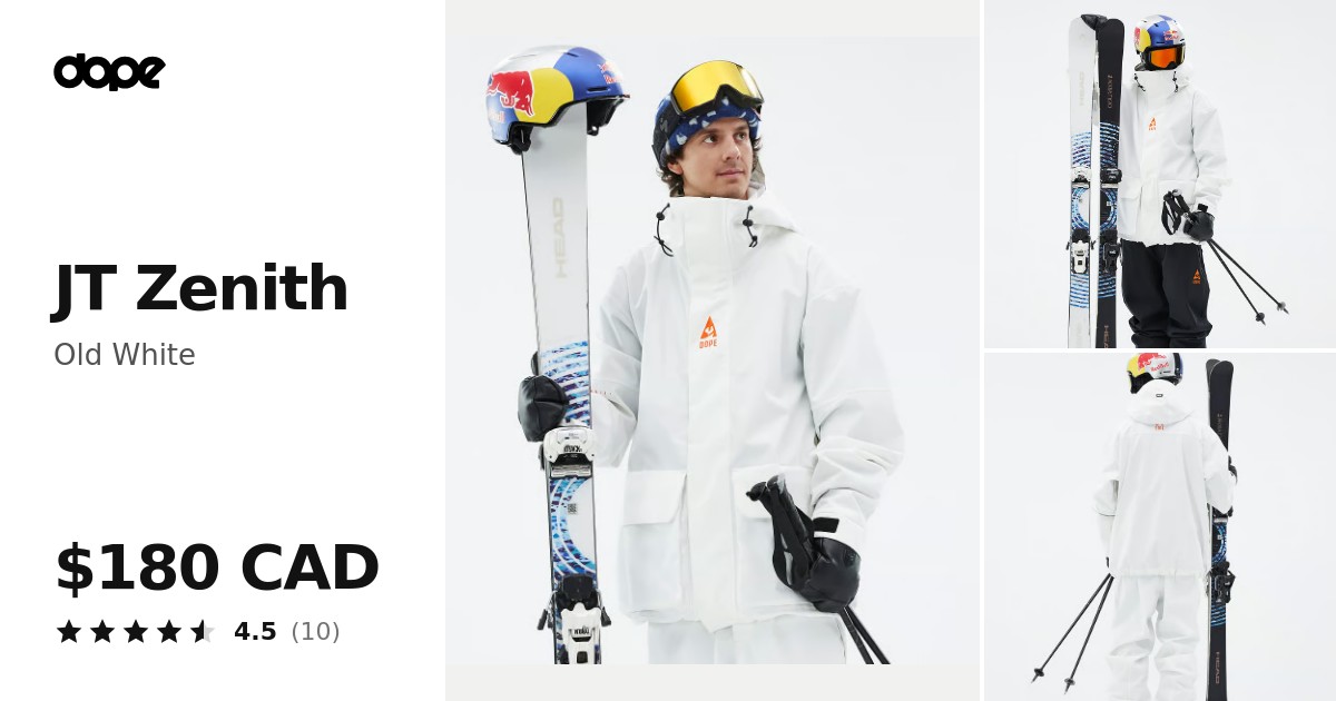 Dope JT Zenith Ski Jacket Men Old White | Dopesnow CA