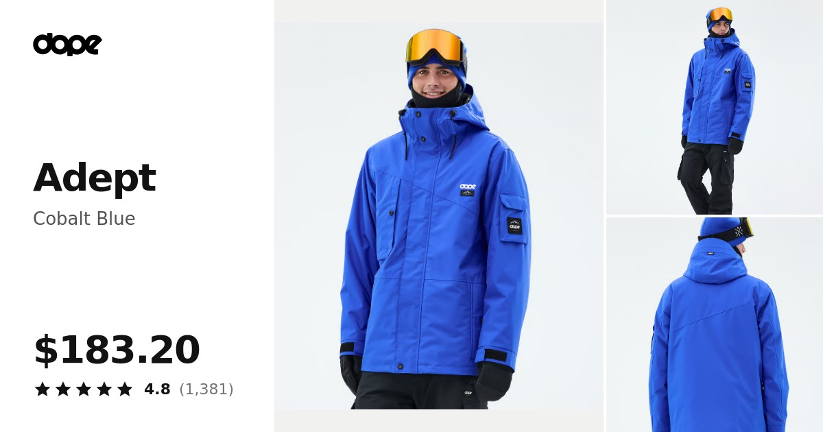 Dope Adept Ski Jacket Men Cobalt Blue | Dopesnow.com