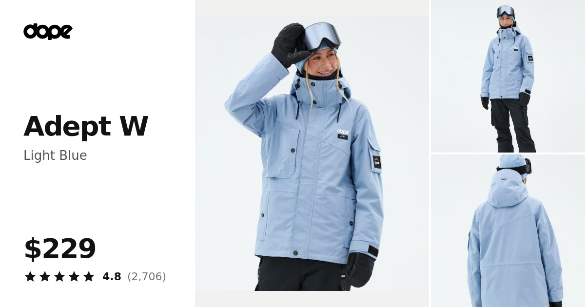 Dope Adept W Snowboard Jacket Women Light Blue | Dopesnow.com