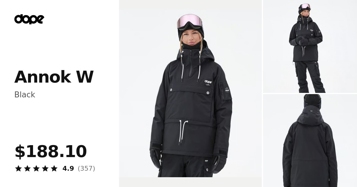 Dope Annok W Snowboard Jacket Women Black | Dopesnow.com