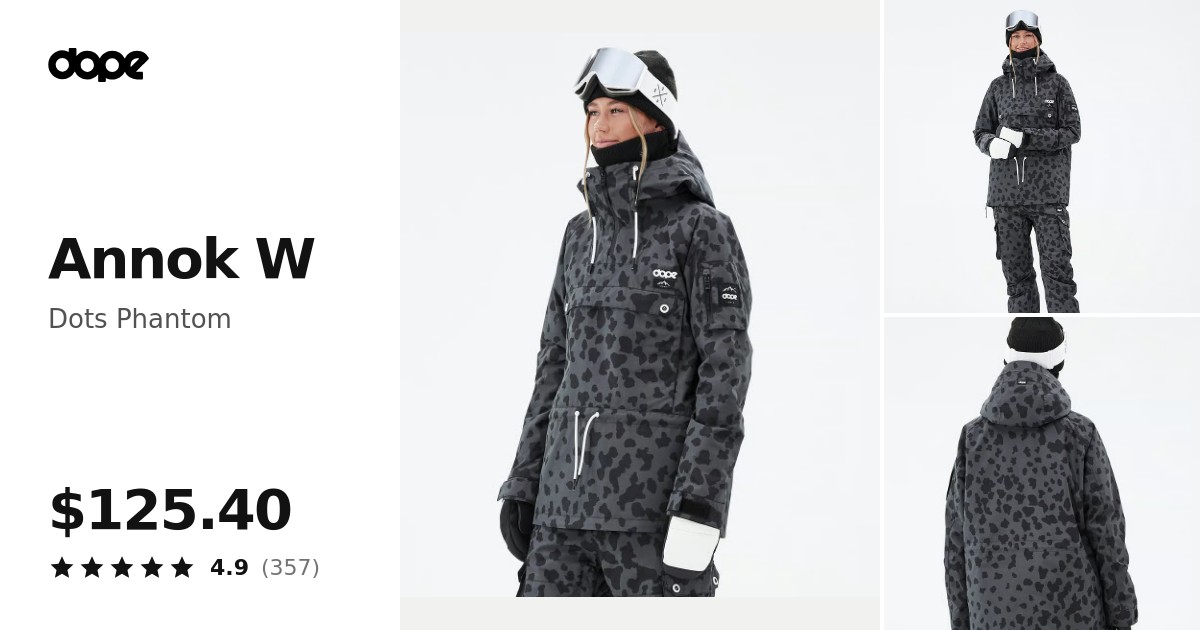 Dope Annok W Snowboard Jacket Women Dots Phantom | Dopesnow.com
