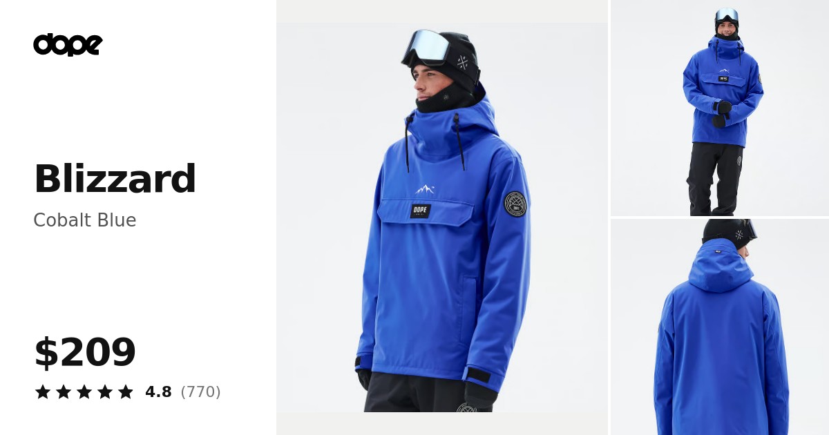 Dope Blizzard Snowboard Jacket Men Cobalt Blue | Dopesnow.com