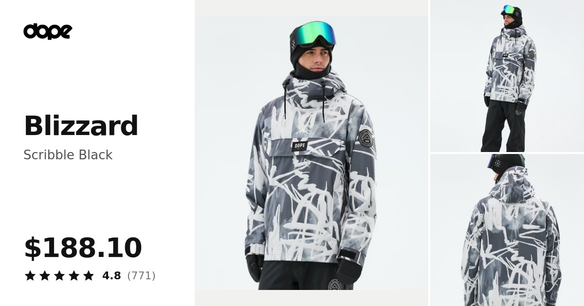 ✨お得✨BLIZZARD 学生・小柄な男女兼用/スキーセット・メンテ・WAX済✔ Dope Blizzard Snowboard Jacket Men Scribble Black | Dopesnow.com