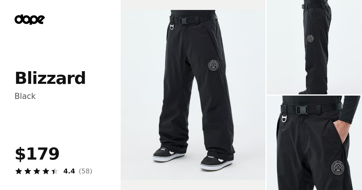 Dope Blizzard Snowboard Pants Men Black | Dopesnow.com
