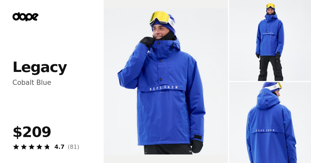 Dope Legacy Snowboard Jacket Men Cobalt Blue | Dopesnow.com