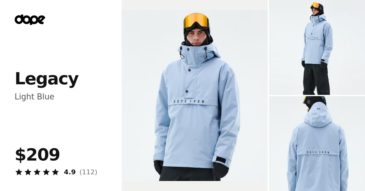 Dope Legacy Snowboard Jacket Men Light Blue | Dopesnow.com