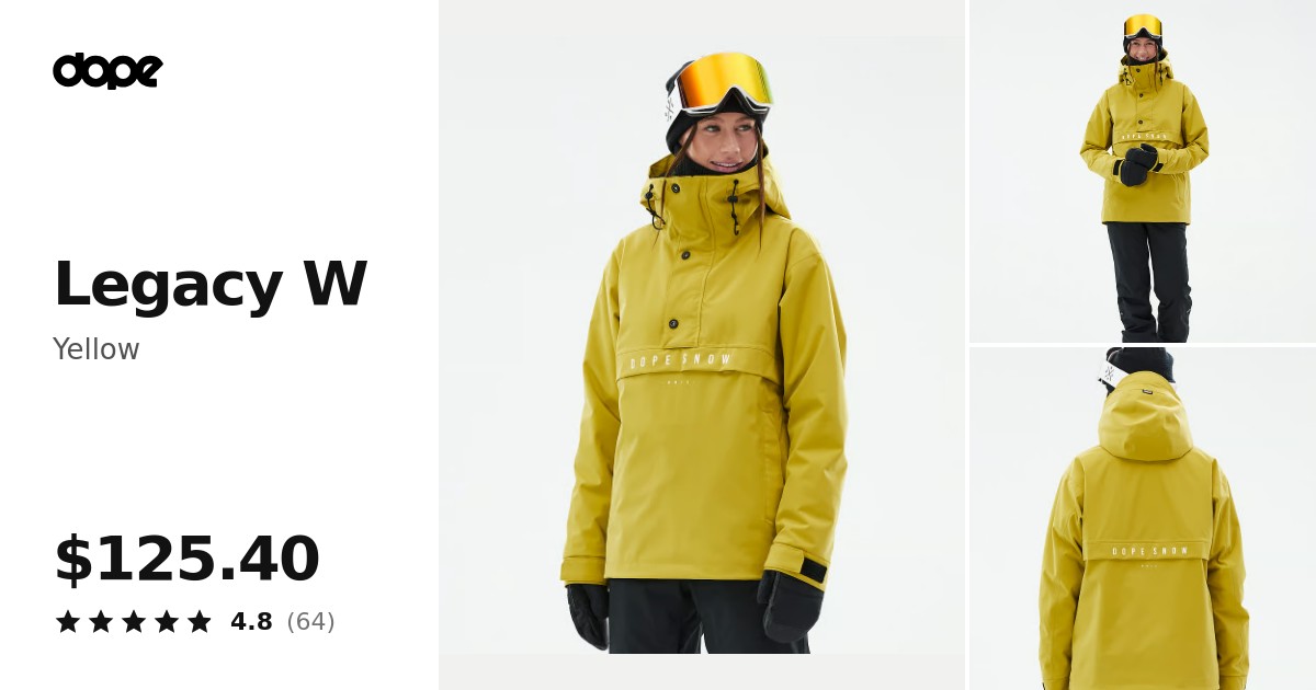 Dope Legacy W Snowboard Jacket Women Yellow | Dopesnow.com