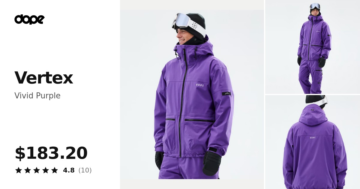 Dope Vertex Ski Jacket Men Vivid Purple | Dopesnow.com