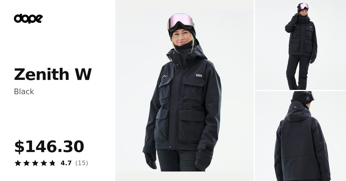 Dope Zenith W Ski Jacket Women Black | Dopesnow.com