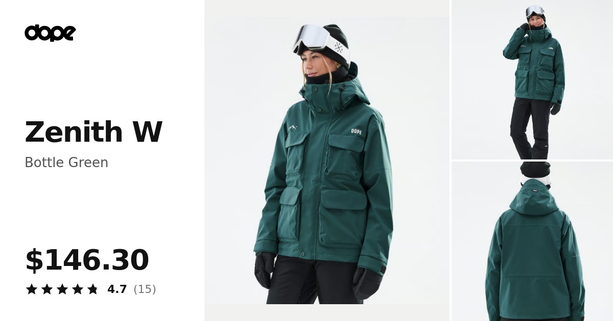 Dope Zenith W Ski Jacket Women Bottle Green | Dopesnow.com
