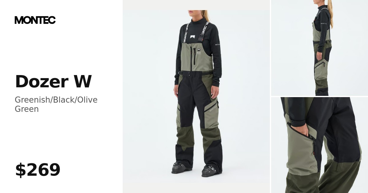 Montec Dozer W Ski Pants Women Greenish/Black/Olive Green