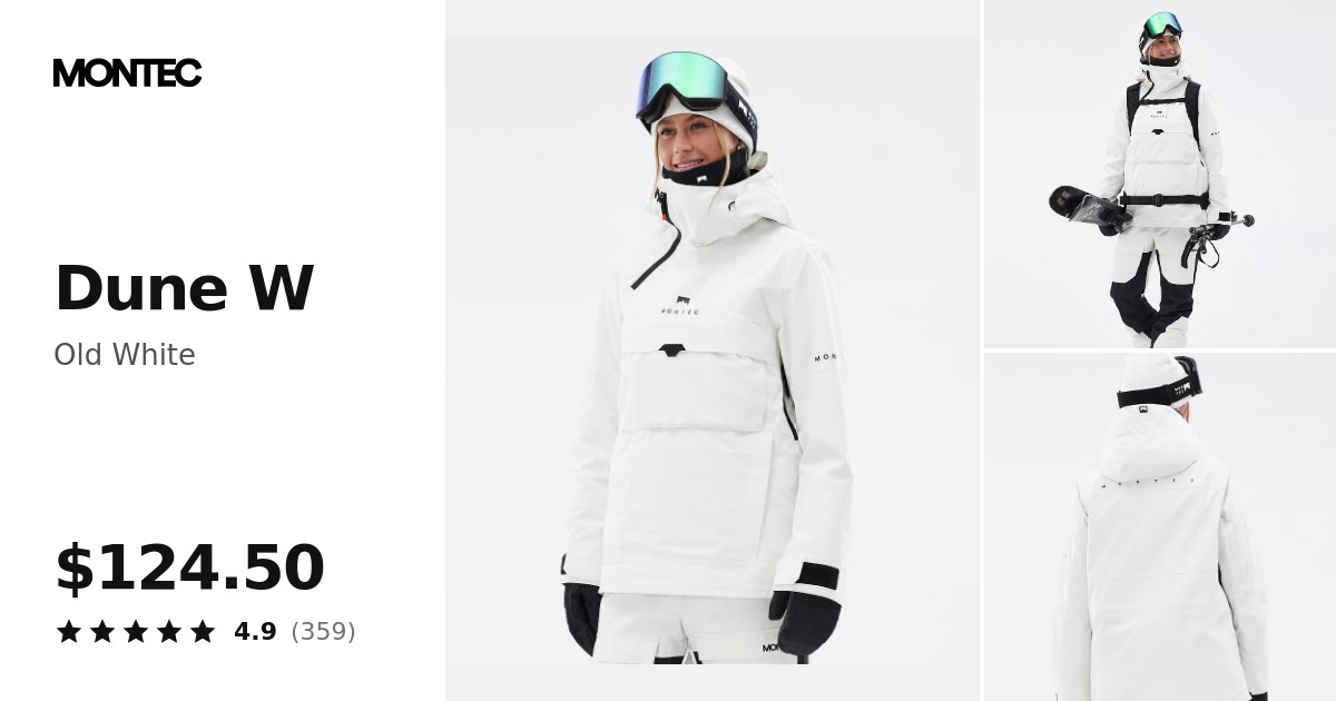Montec Dune W Ski Jacket Women Old White | Montecwear.com
