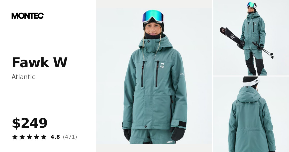 Montec Fawk W Ski Jacket Women Atlantic | Montecwear.com