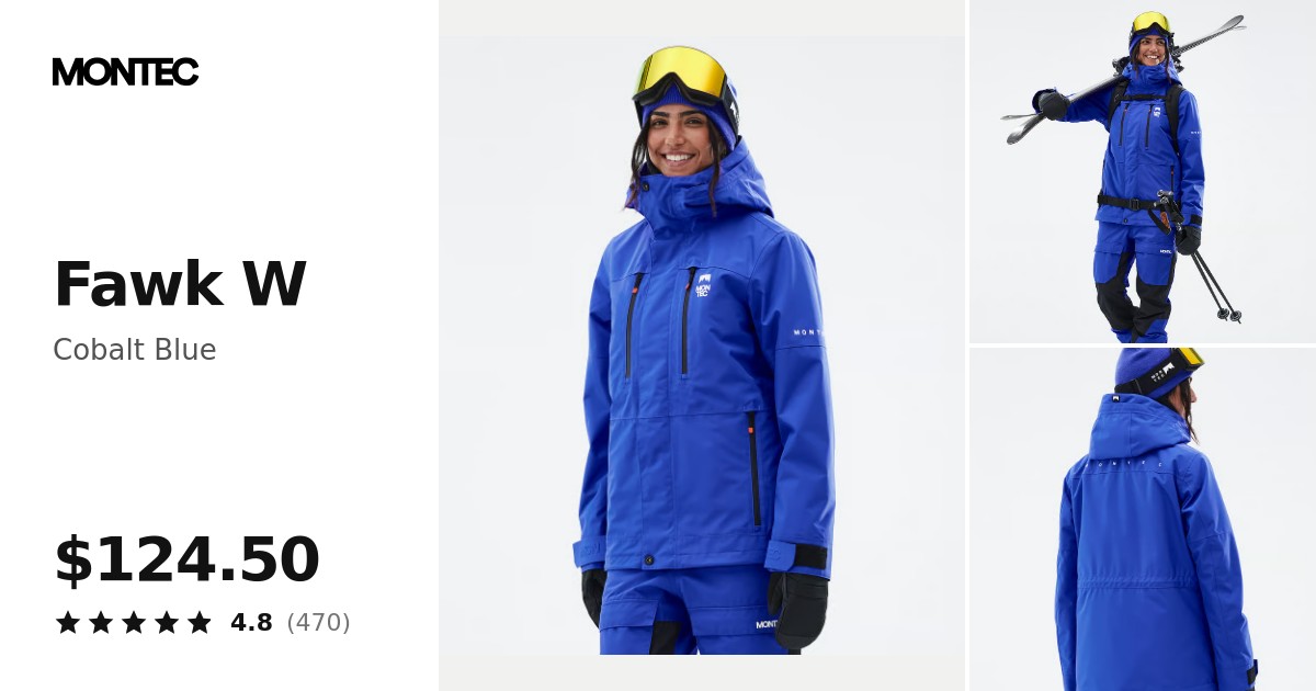 Montec Fawk W Ski Jacket Women Cobalt Blue | Montecwear.com