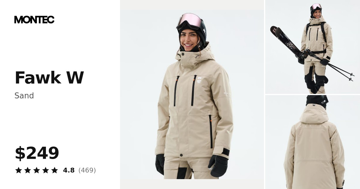 Montec Fawk W Ski Jacket Women Sand | Montecwear.com