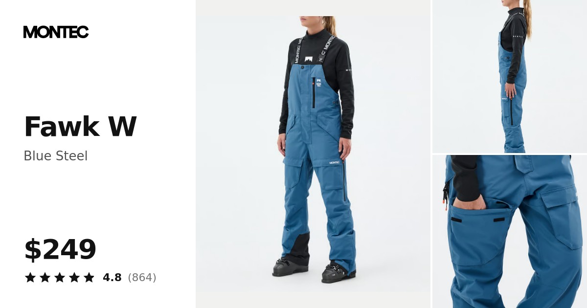 Montec Fawk W Ski Pants Women Blue Steel | Montecwear.com