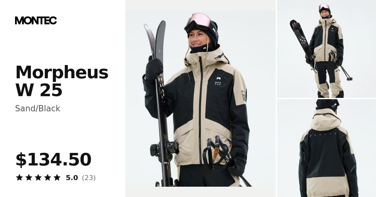 Montec Morpheus W 25 Ski Jacket Women Sand/Black | Montecwear.com