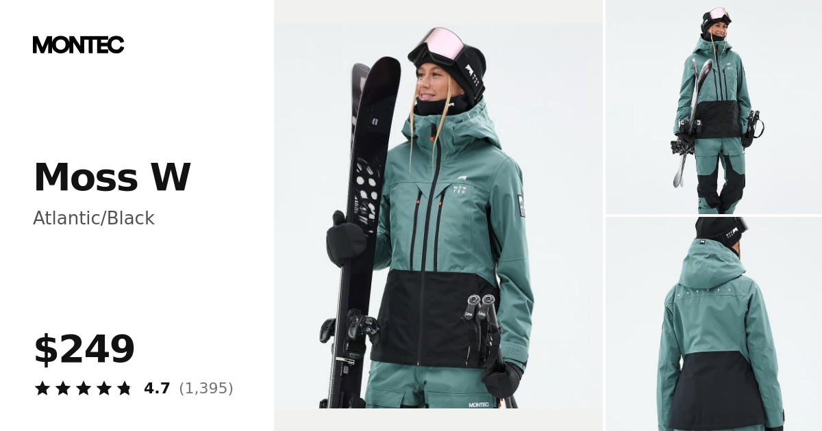 Montec Moss W Ski Jacket Women Atlantic/Black | Montecwear.com