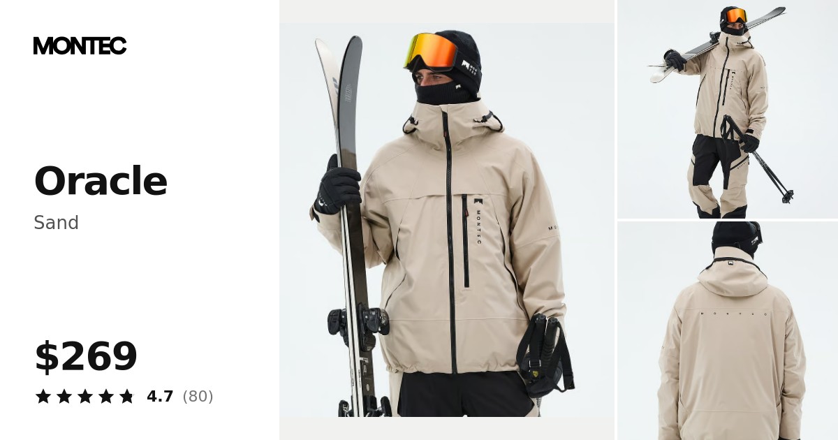 Montec Oracle Ski Jacket Men Sand | Montecwear.com