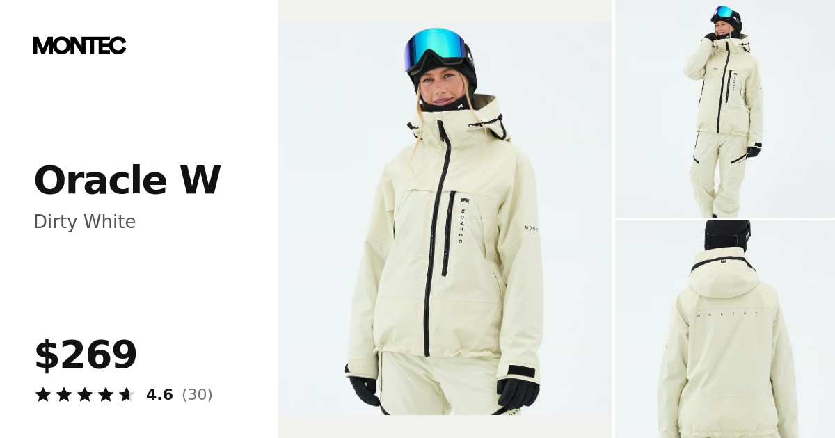 Montec Oracle W Ski Jacket Women Dirty White | Montecwear.com