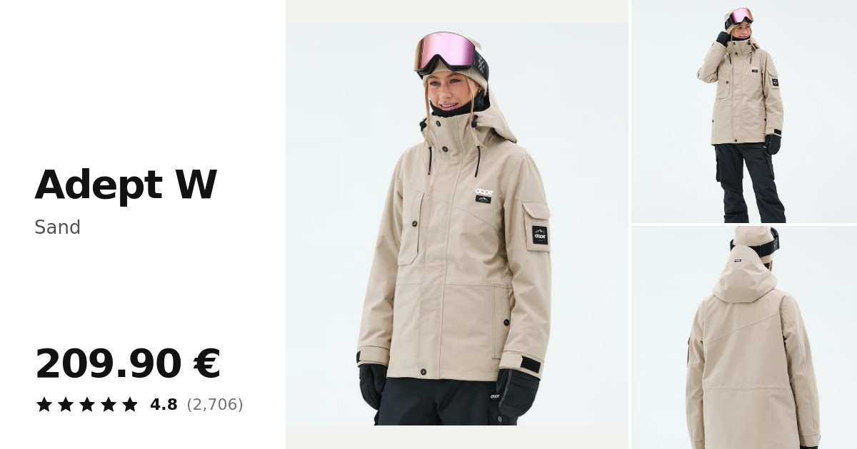 Dope Adept W Snowboard Jacket Women Sand | Ridestore.com