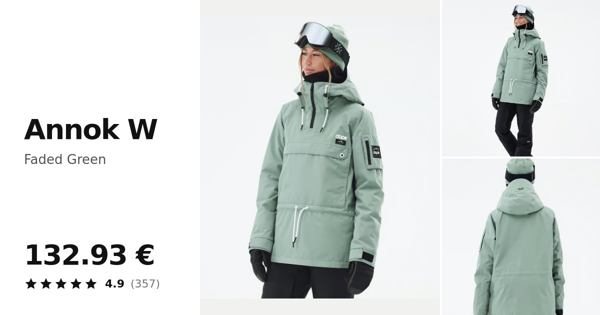 Dope Annok W Snowboard Jacket Women Faded Green | Ridestore.com
