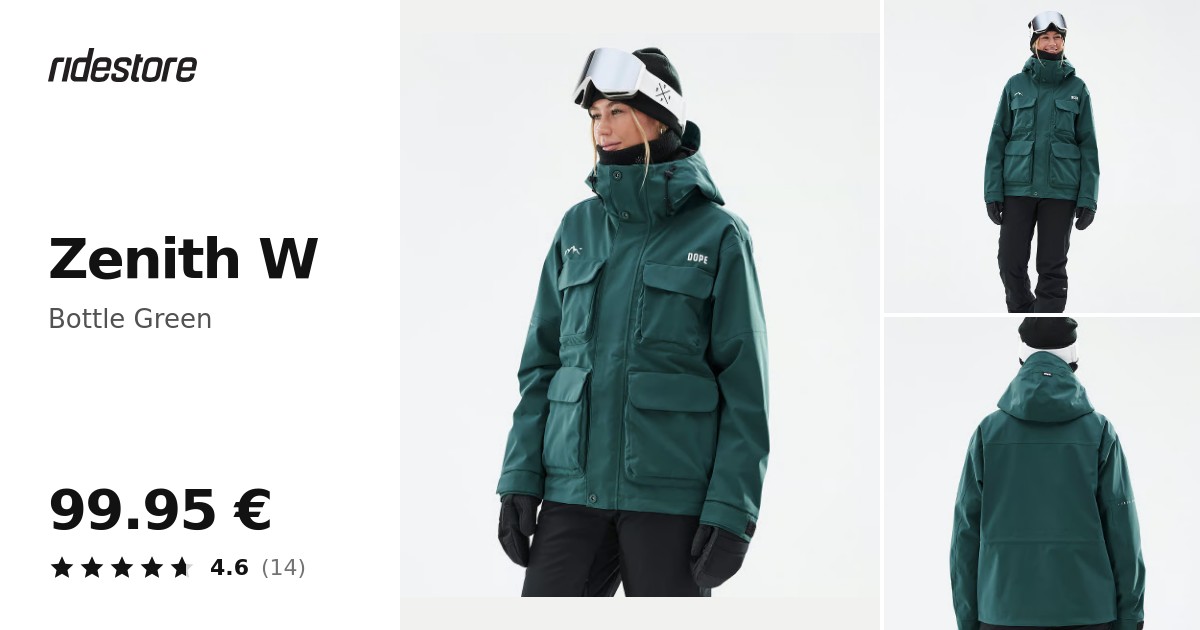 Dope Zenith W Snowboard Jacket Women Bottle Green | Ridestore.com