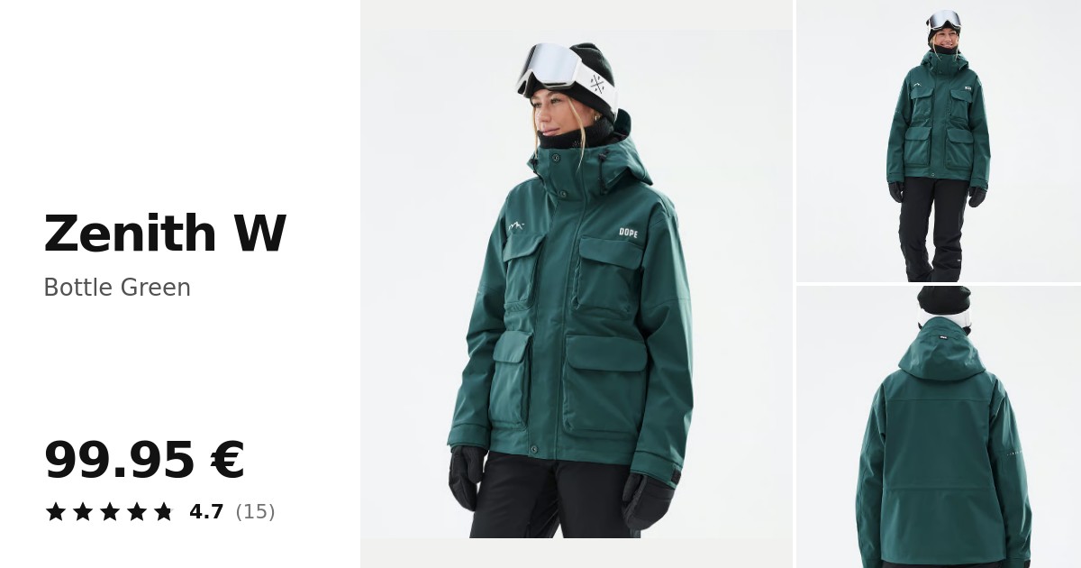 Dope Zenith W Snowboard Jacket Women Bottle Green | Ridestore.com