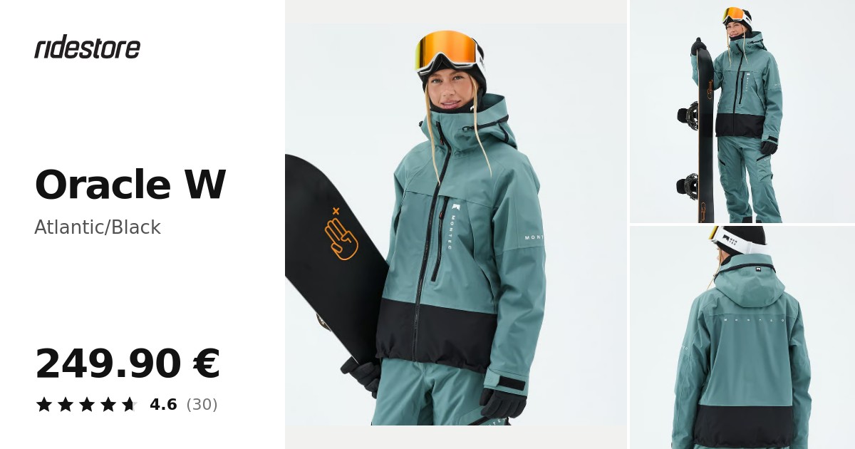 Montec Oracle W Snowboard Jacket Women Atlantic/Black | Ridestore.com