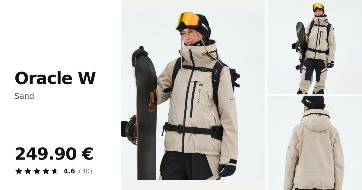 Montec Oracle W Snowboard Jacket Women Sand | Ridestore.com